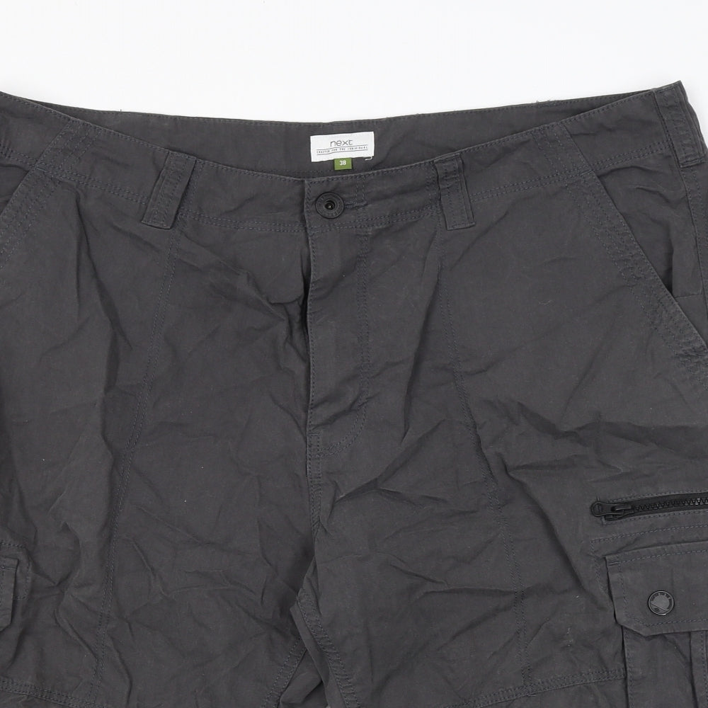 NEXT Mens Grey   Cargo Shorts Size 38 in
