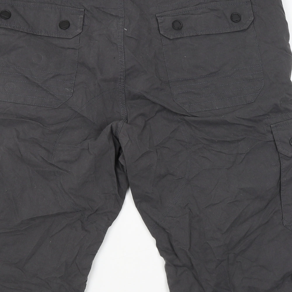 NEXT Mens Grey   Cargo Shorts Size 38 in