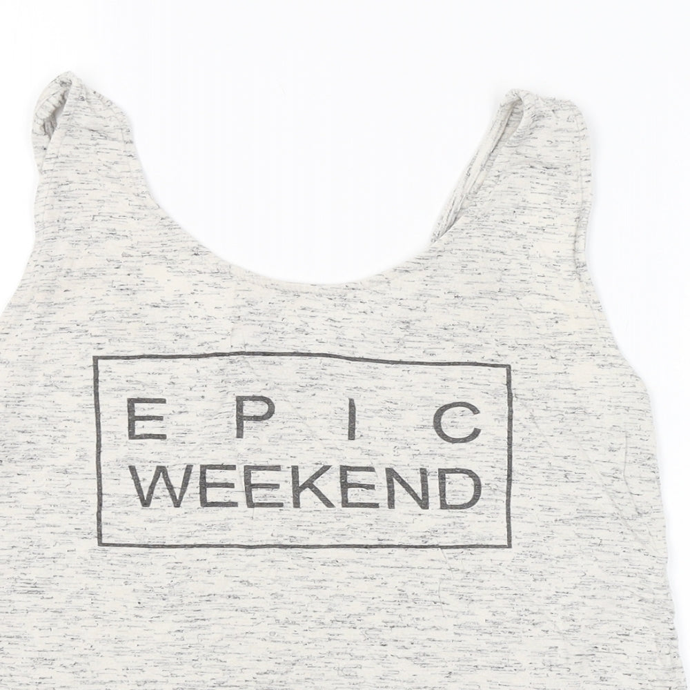 H&M Womens Grey   Basic Tank Size S