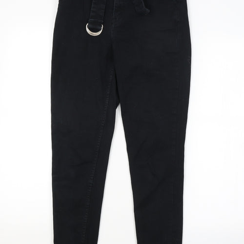 H&M Womens Blue   Chino Trousers Size 10 L27 in