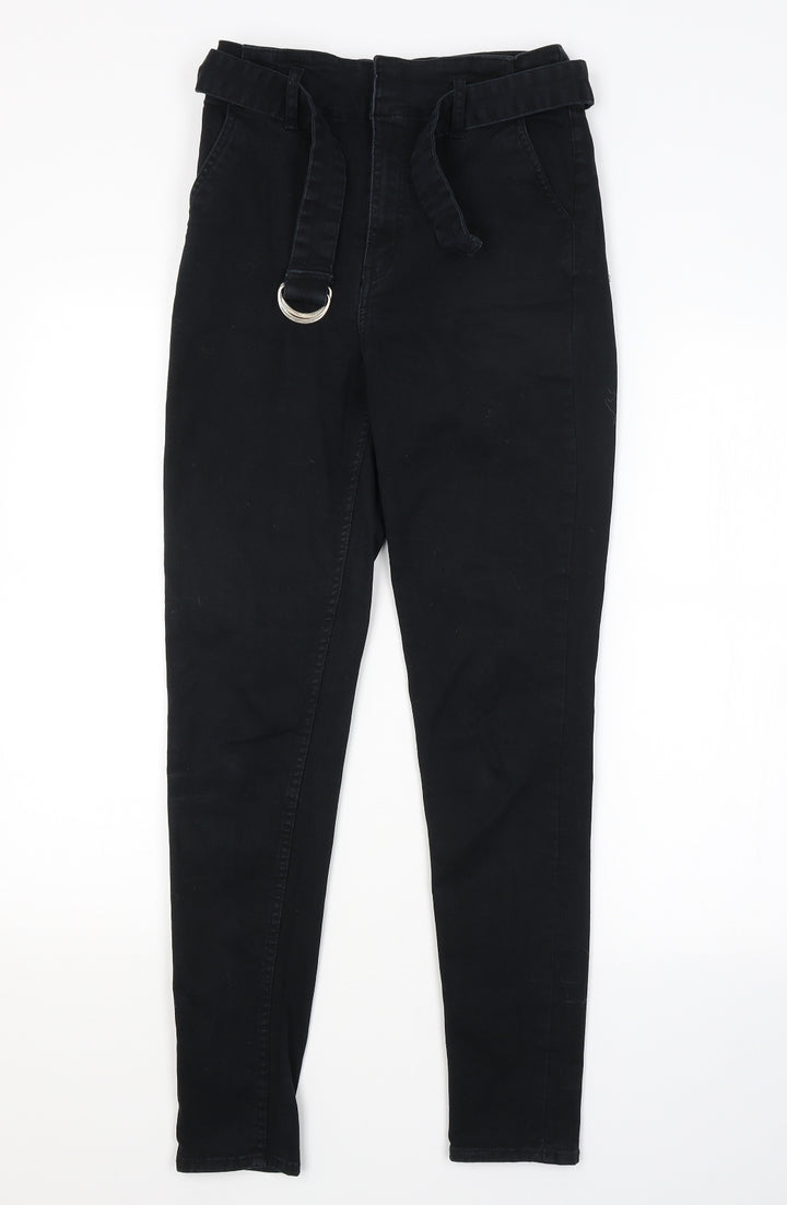 H&M Womens Blue   Chino Trousers Size 10 L27 in
