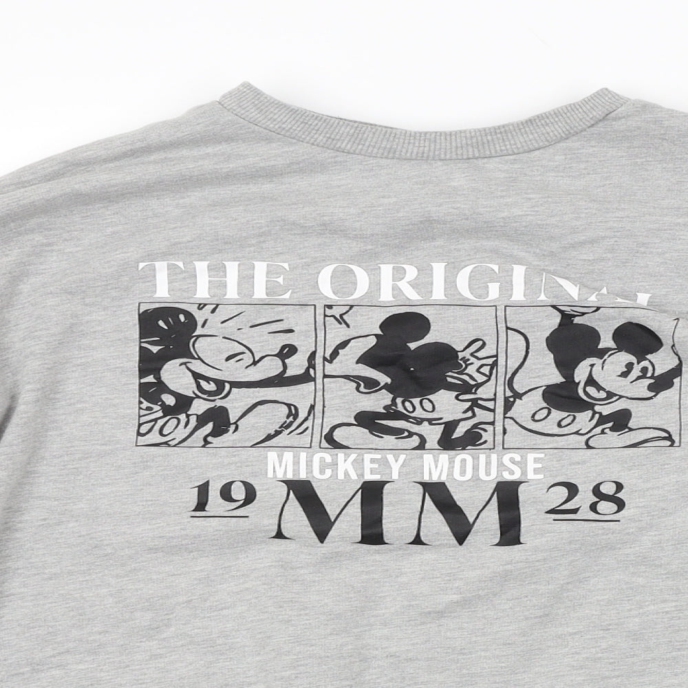 Primark Womens Grey   Pullover Sweatshirt Size 6  - MICKEY MOUSE