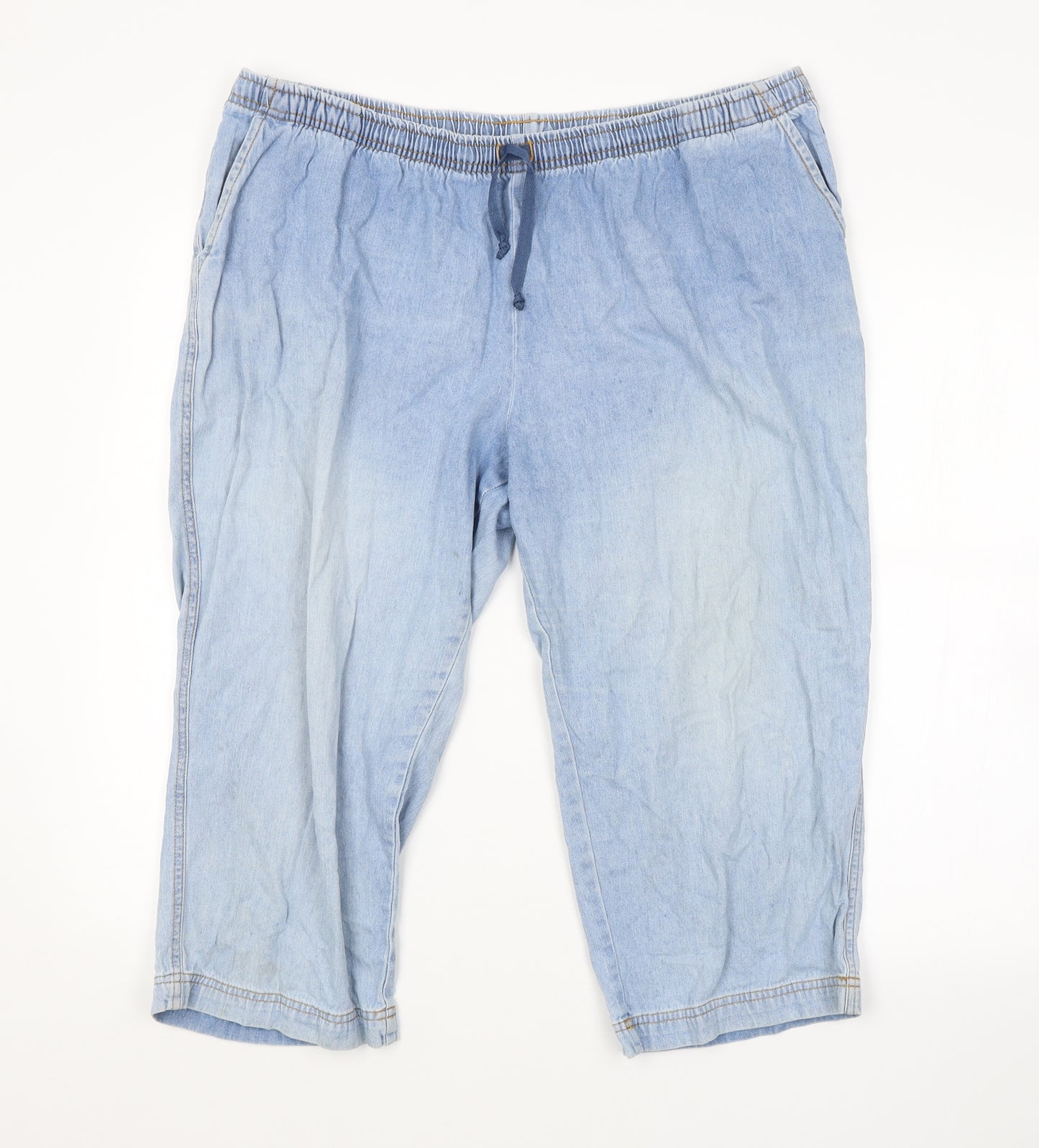 Papaya Womens Blue   Chino Shorts Size 18