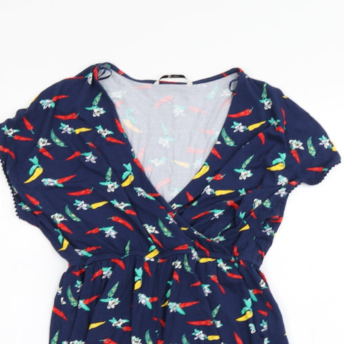 F&F Womens Blue   Playsuit One-Piece Size 8  - Chilli pattern