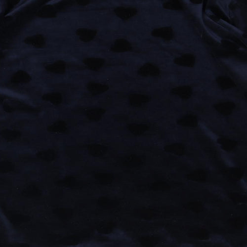 Rochelle Womens Blue   Top Pyjama Top Size M  - Heart print