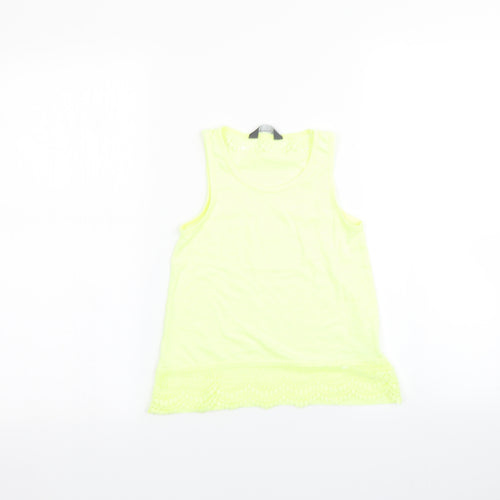 Primark Girls Yellow   Basic T-Shirt Size 7-8 Years