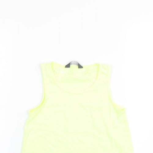 Primark Girls Yellow   Basic T-Shirt Size 7-8 Years
