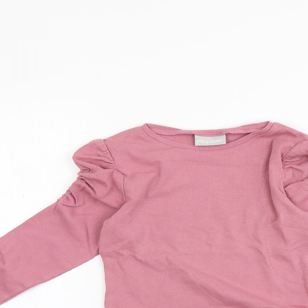 Matalan Girls Pink   Basic T-Shirt Size 8 Years