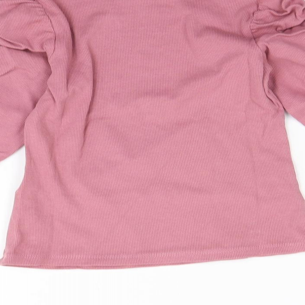 Matalan Girls Pink   Basic T-Shirt Size 8 Years