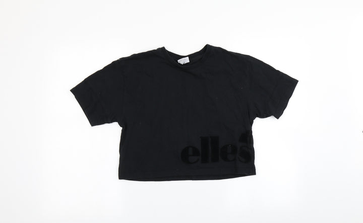 ellesse Womens Black Basic T-Shirt Size XS