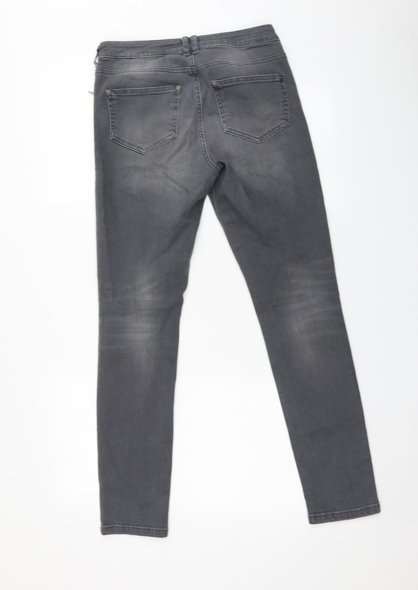 Mint Velvet Womens Grey   Skinny Jeans Size 10 L28 in
