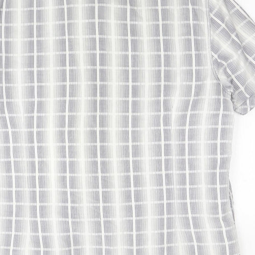 NEXT Mens Multicoloured Check   Button-Up Size L