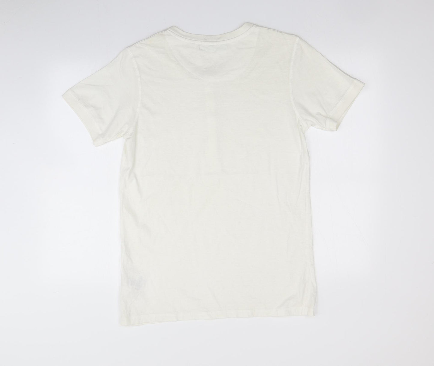 Brave Soul Mens White    T-Shirt Size L