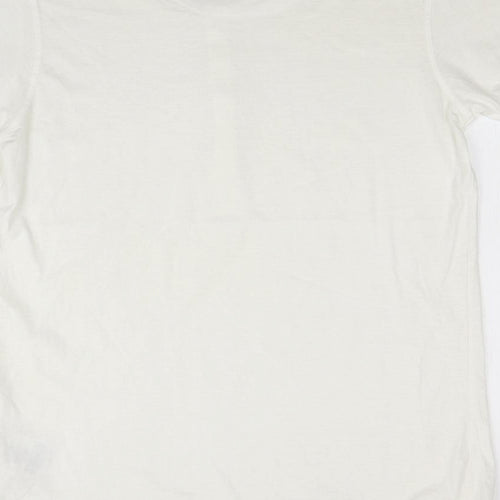 Brave Soul Mens White    T-Shirt Size L
