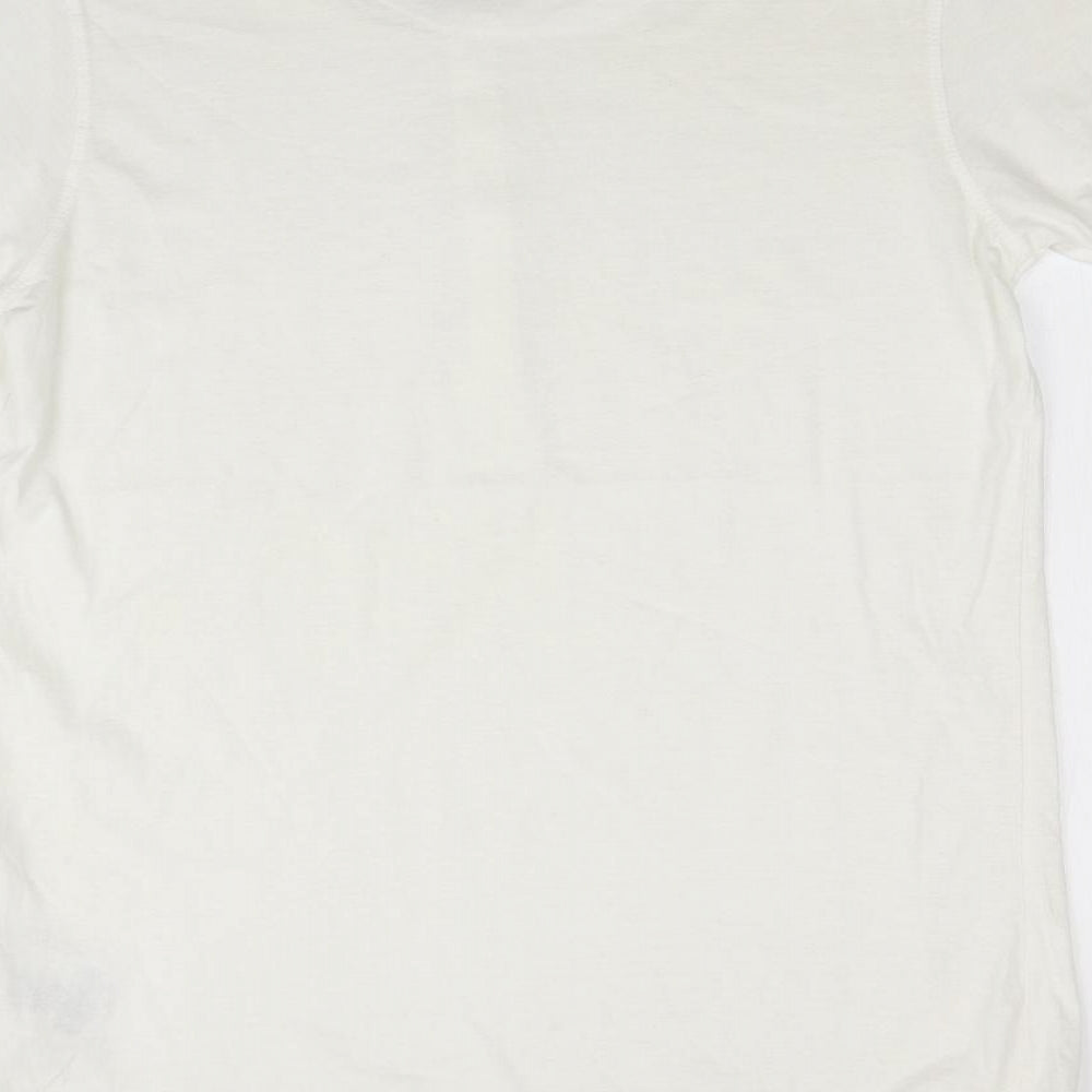 Brave Soul Mens White    T-Shirt Size L