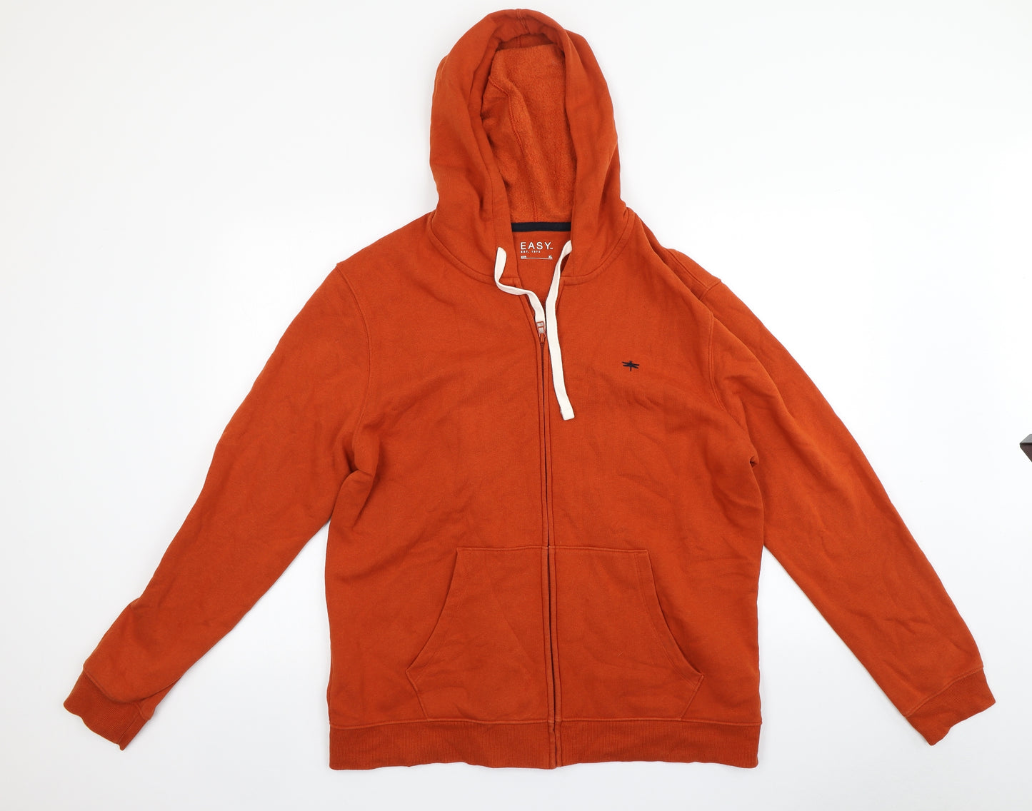 Matalan Mens Orange   Full Zip Hoodie Size XL