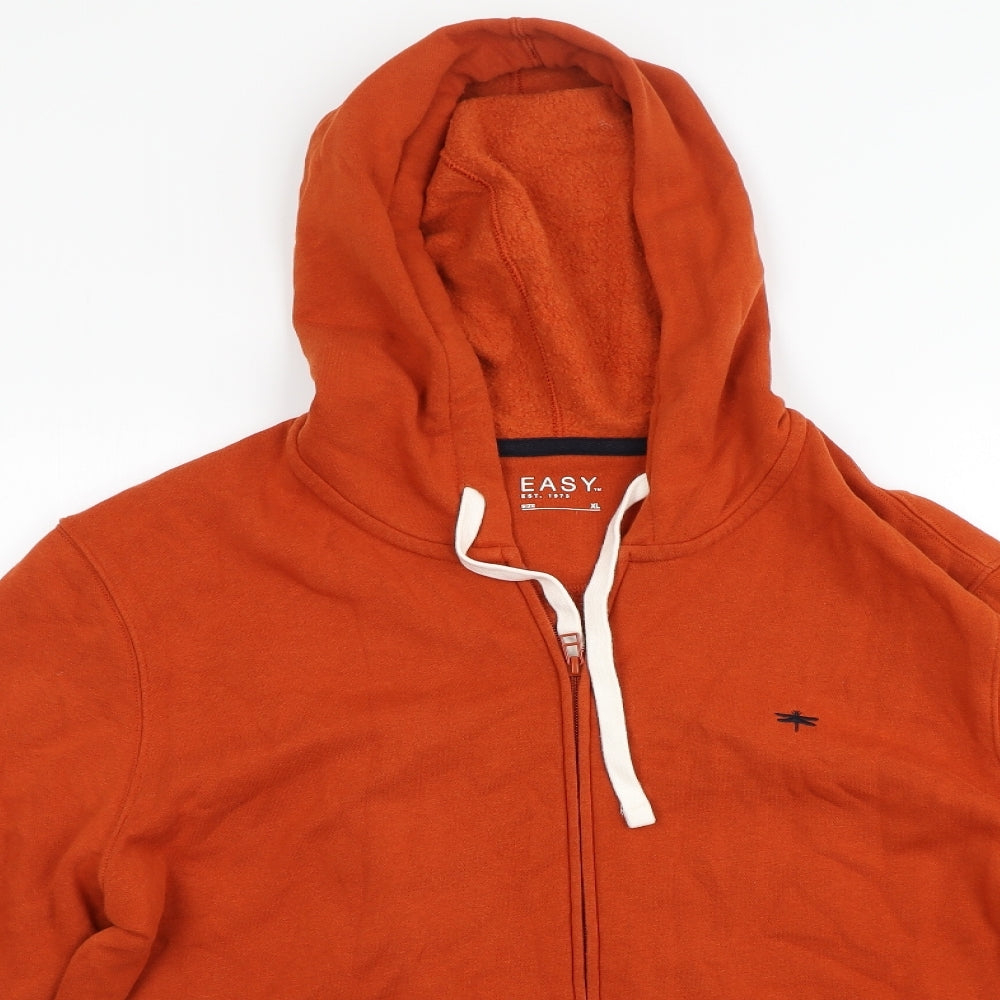 Matalan Mens Orange   Full Zip Hoodie Size XL