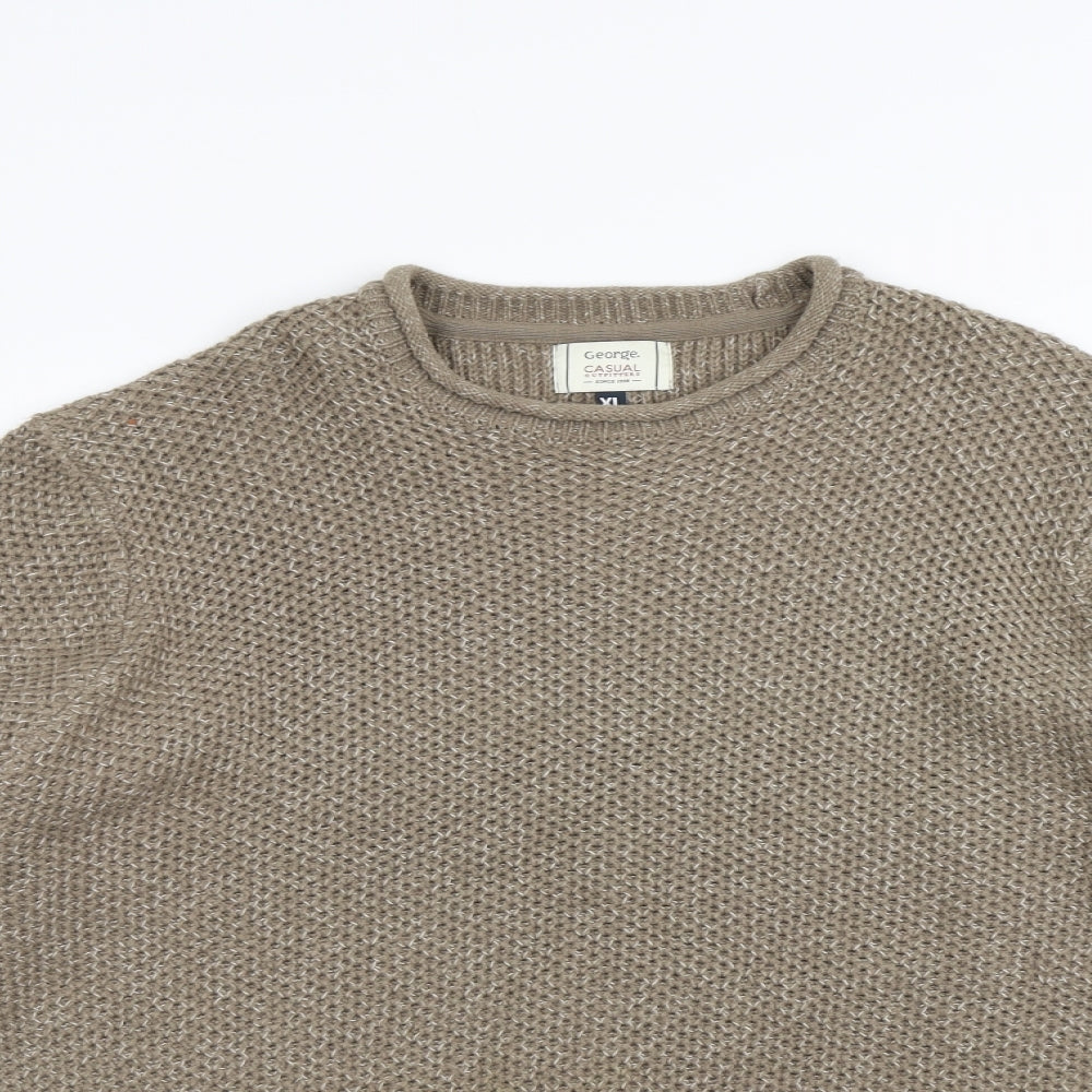 George Mens Brown   Pullover Jumper Size XL