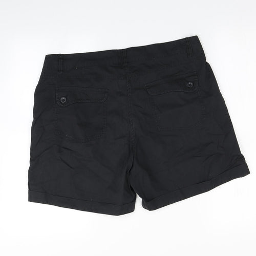 Mountain Warehouse Womens Black   Sweat Shorts Size 16