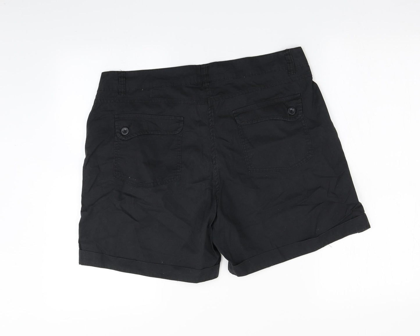 Mountain Warehouse Womens Black   Sweat Shorts Size 16