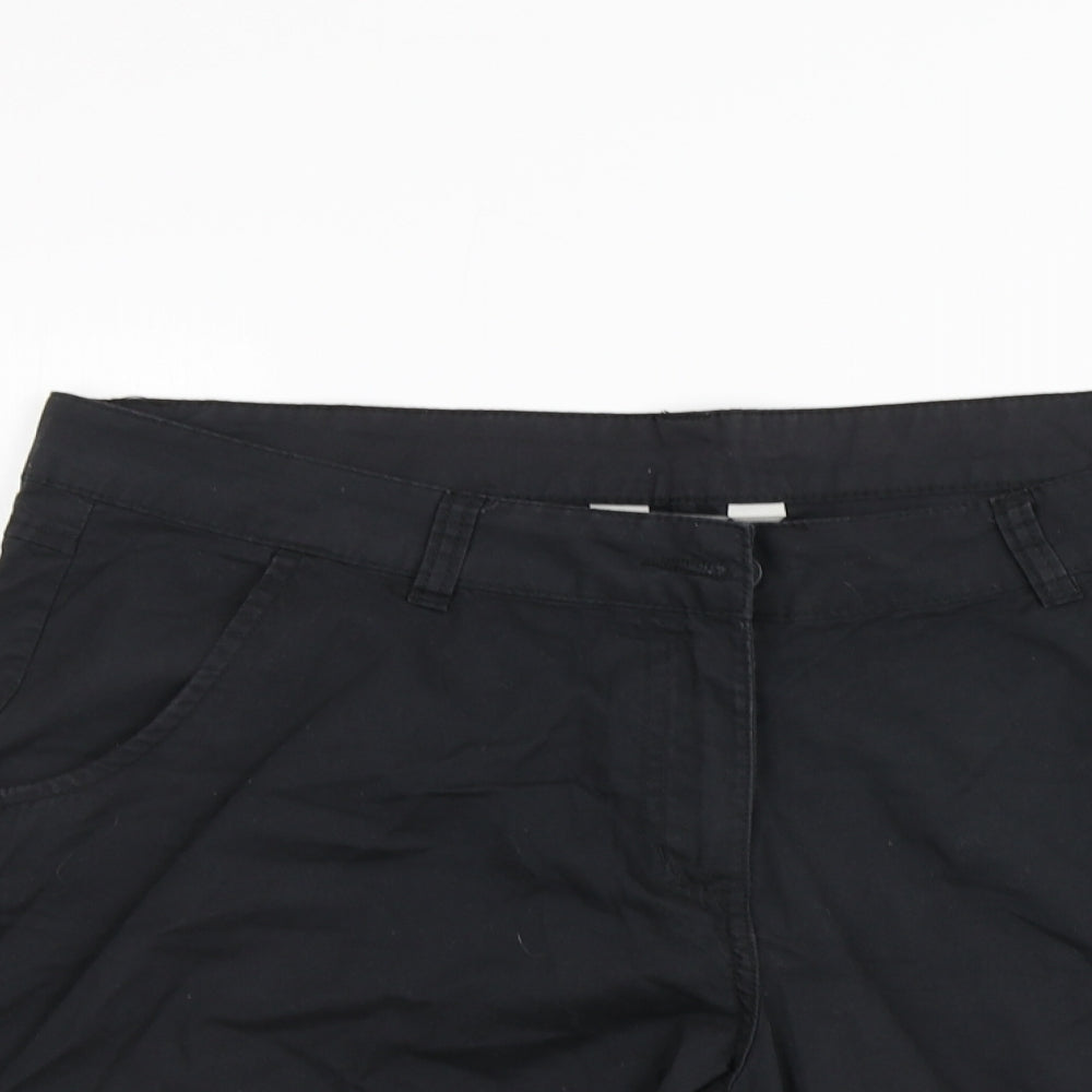Mountain Warehouse Womens Black   Sweat Shorts Size 16
