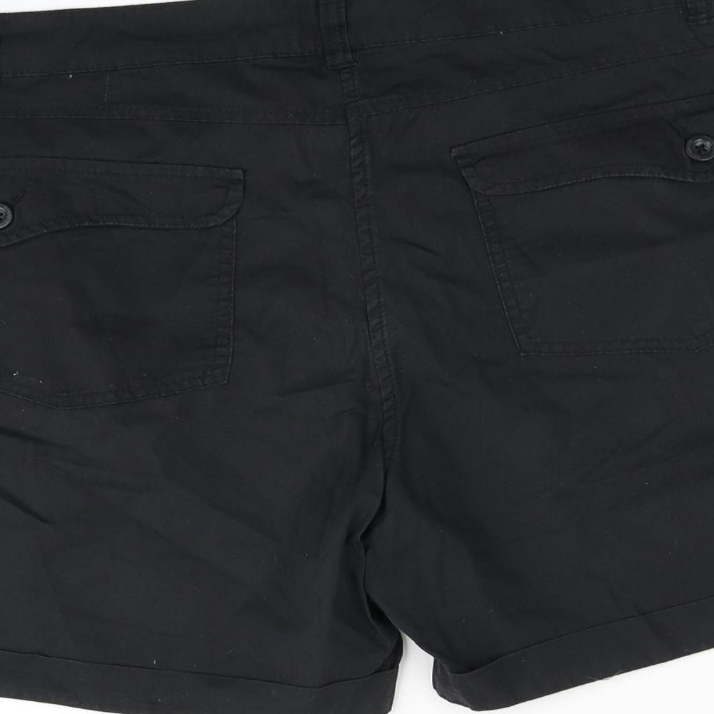 Mountain Warehouse Womens Black   Sweat Shorts Size 16
