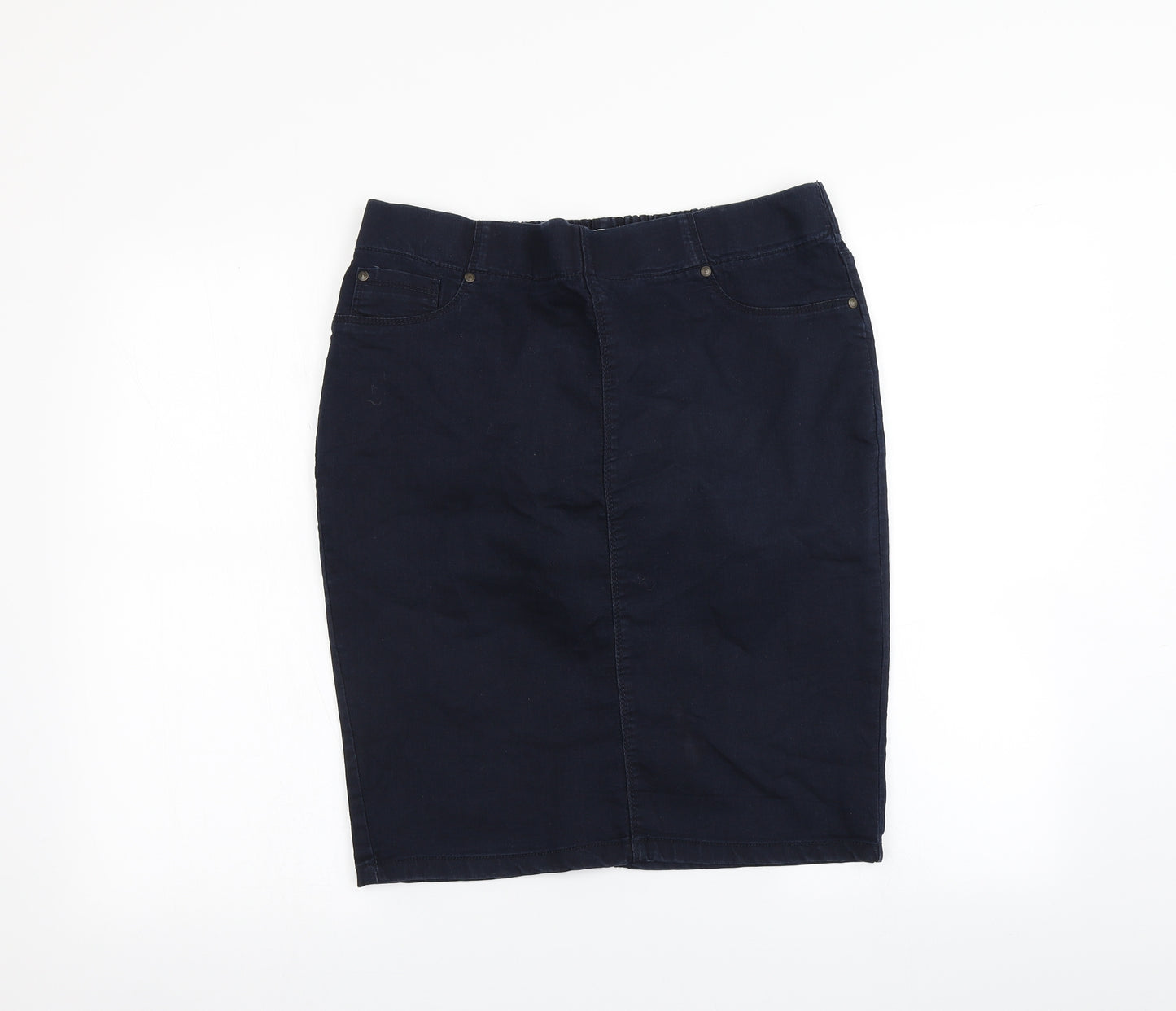 Papaya Womens Blue   Straight & Pencil Skirt Size 16