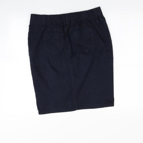 Papaya Womens Blue   Straight & Pencil Skirt Size 16