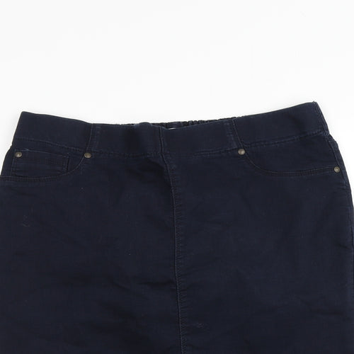 Papaya Womens Blue   Straight & Pencil Skirt Size 16