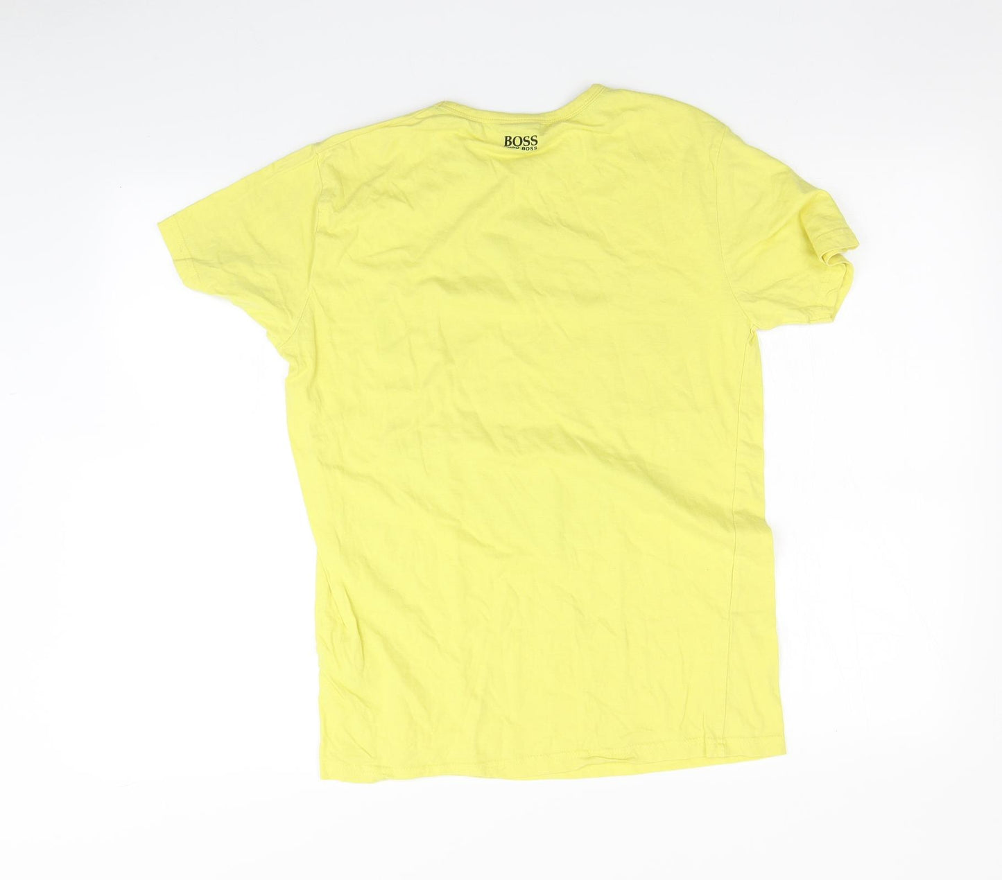HUGO BOSS Mens Yellow    T-Shirt Size M