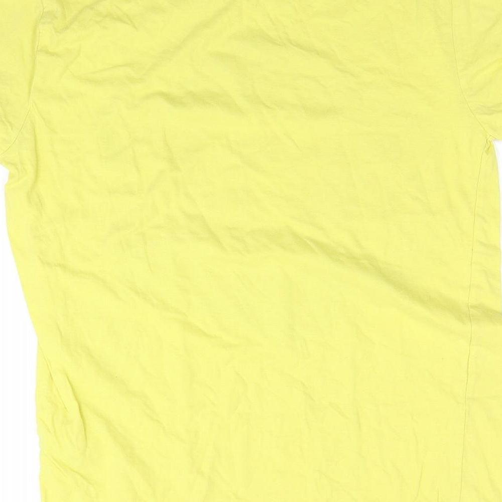 HUGO BOSS Mens Yellow    T-Shirt Size M