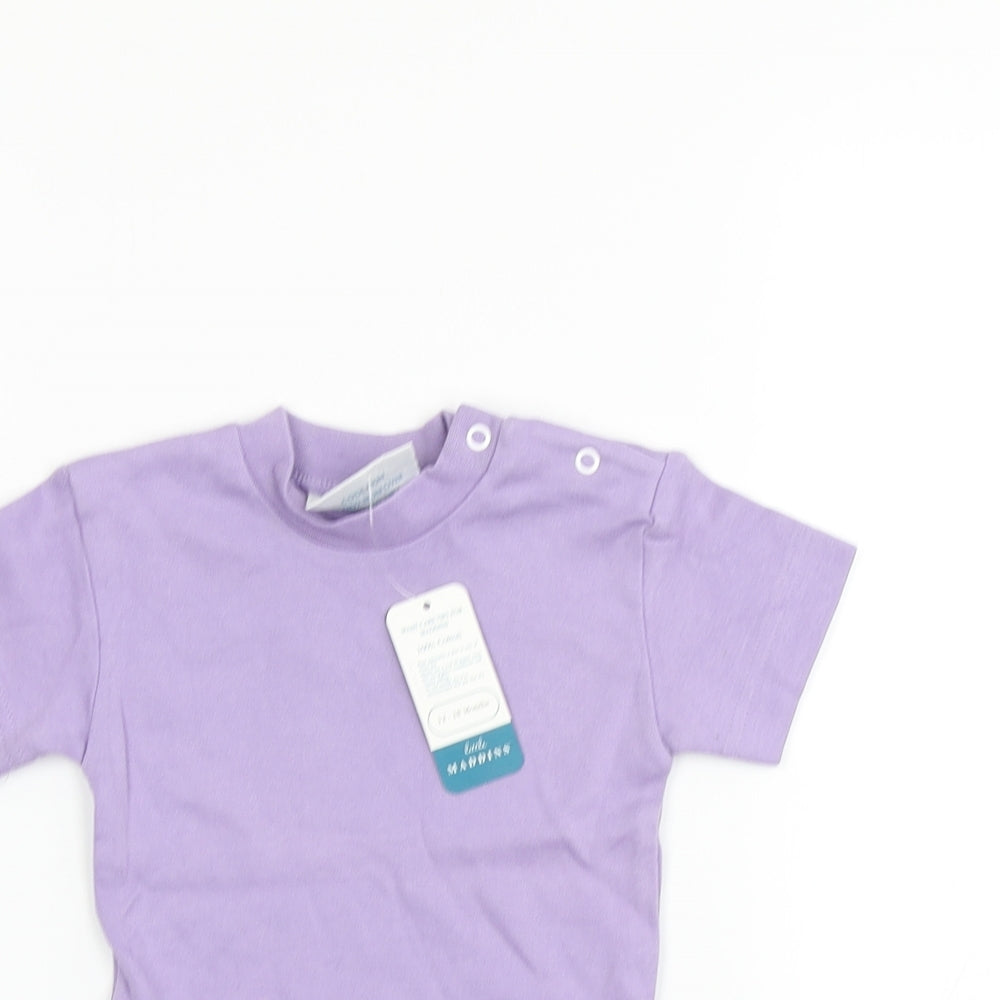 MAddins Baby Purple   Basic T-Shirt Size 12-18 Months