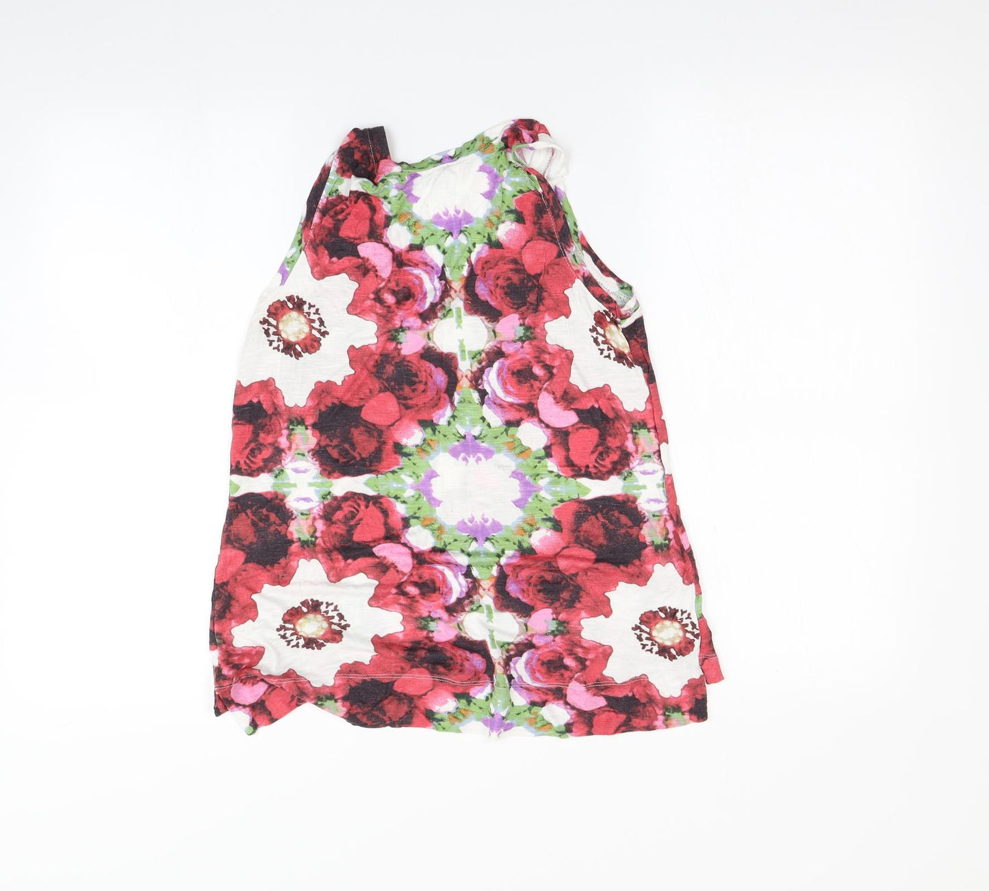 Dorothy Perkins Womens Multicoloured Floral  Basic T-Shirt Size 8