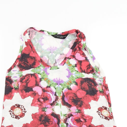 Dorothy Perkins Womens Multicoloured Floral  Basic T-Shirt Size 8