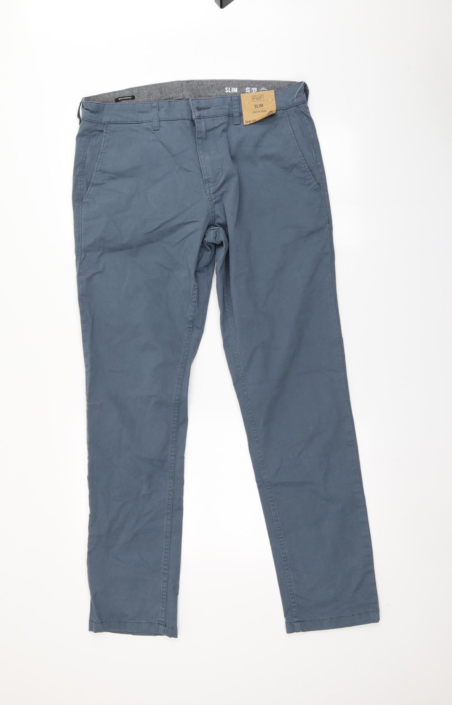 F&F Mens Blue   Straight Jeans Size 36 in L32 in