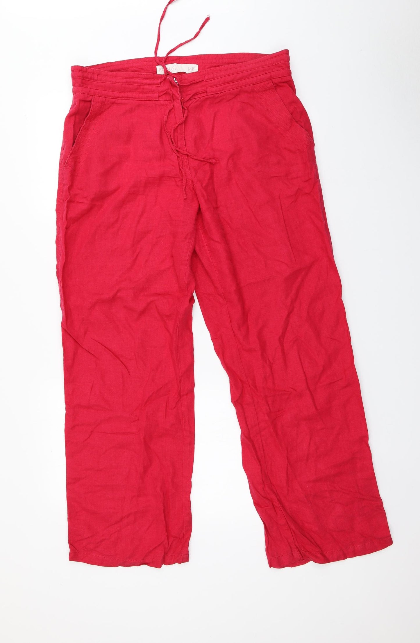 NEXT Womens Red   Trousers  Size 14 L30 in