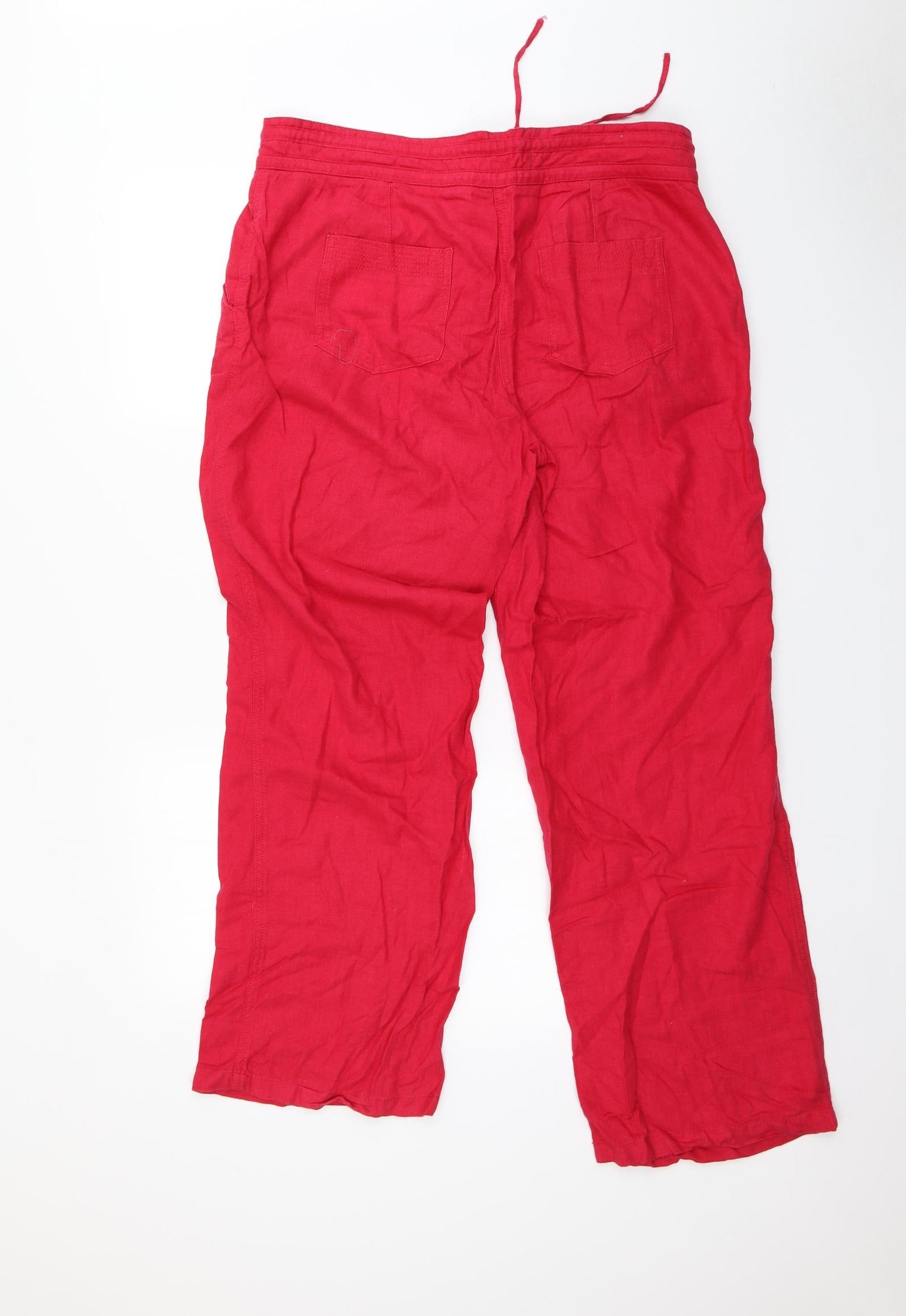NEXT Womens Red   Trousers  Size 14 L30 in