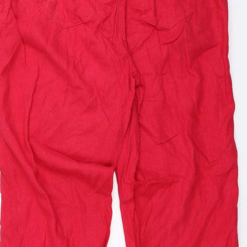 NEXT Womens Red   Trousers  Size 14 L30 in