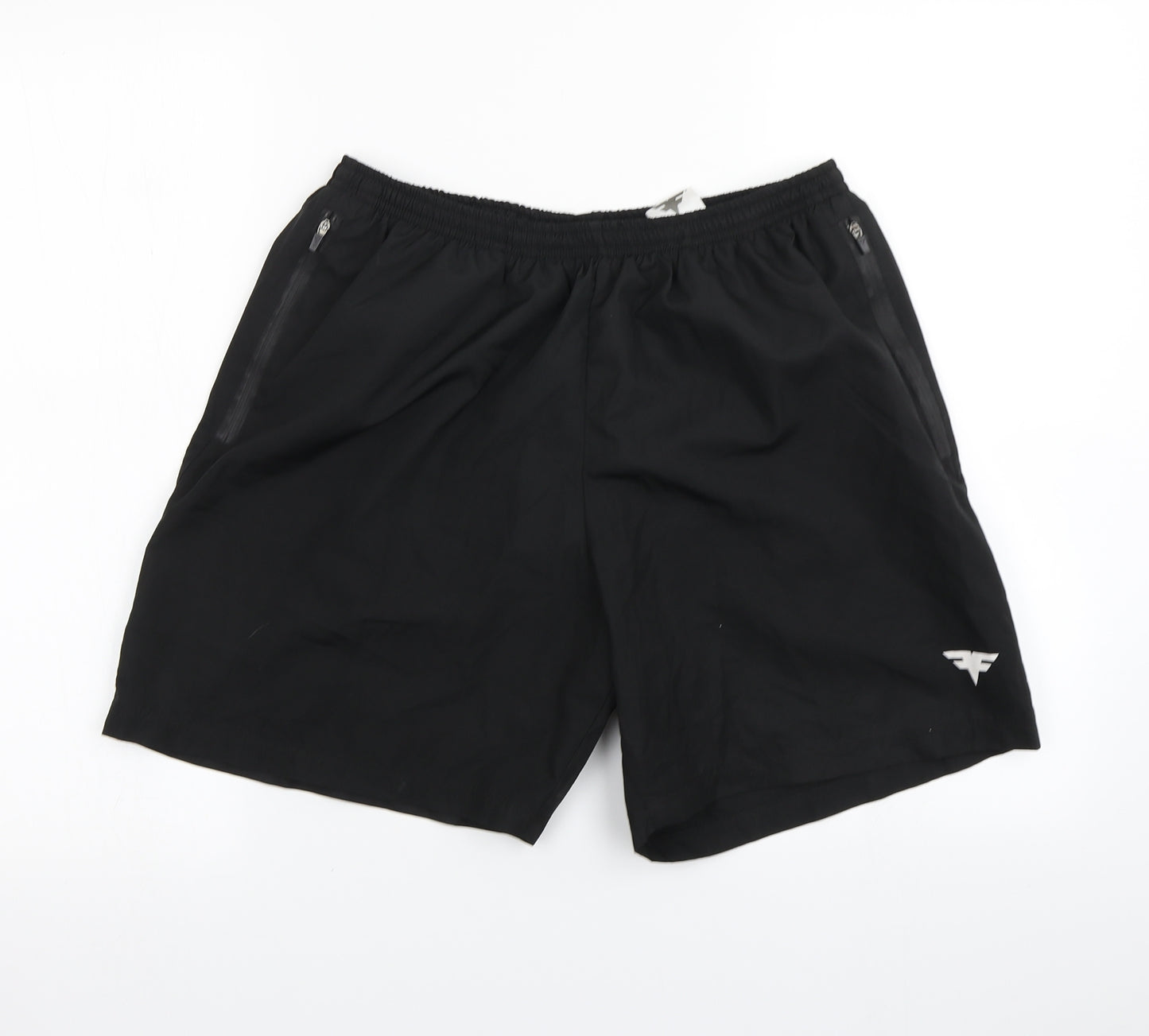 Fitfam Mens Black   Sweat Shorts Size M