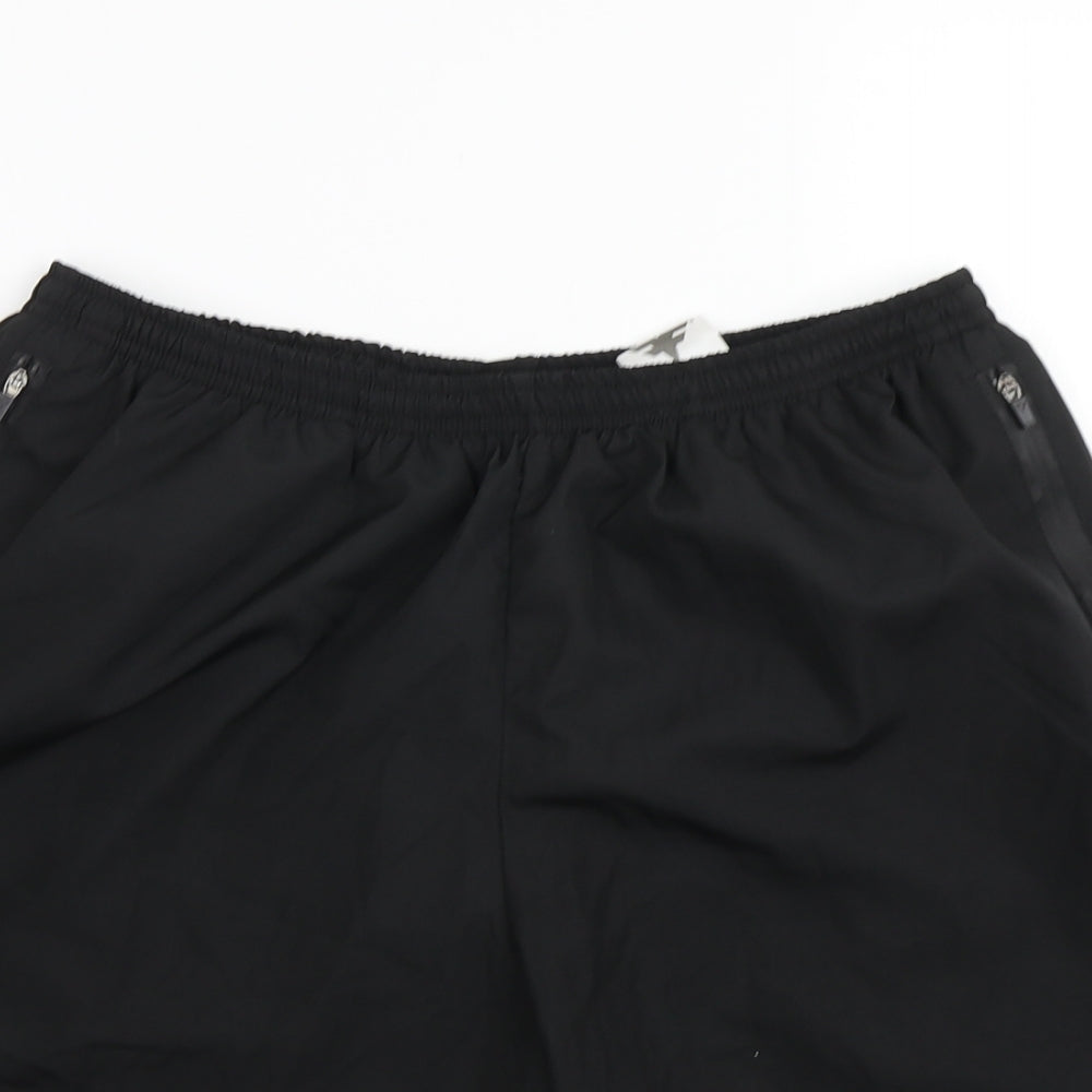 Fitfam Mens Black   Sweat Shorts Size M