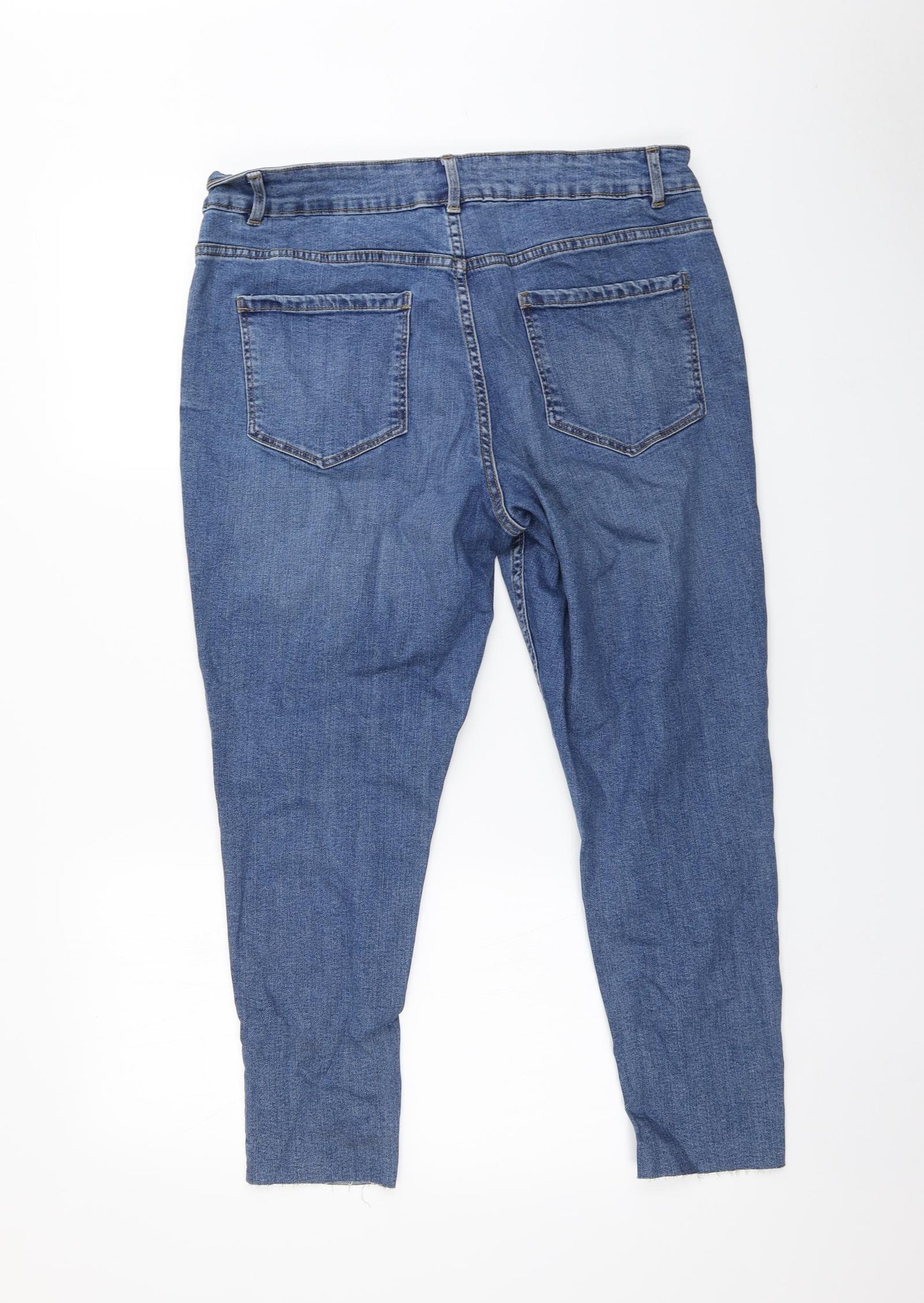 New Look Womens Blue   Cropped Jeans Size 16 L24 in