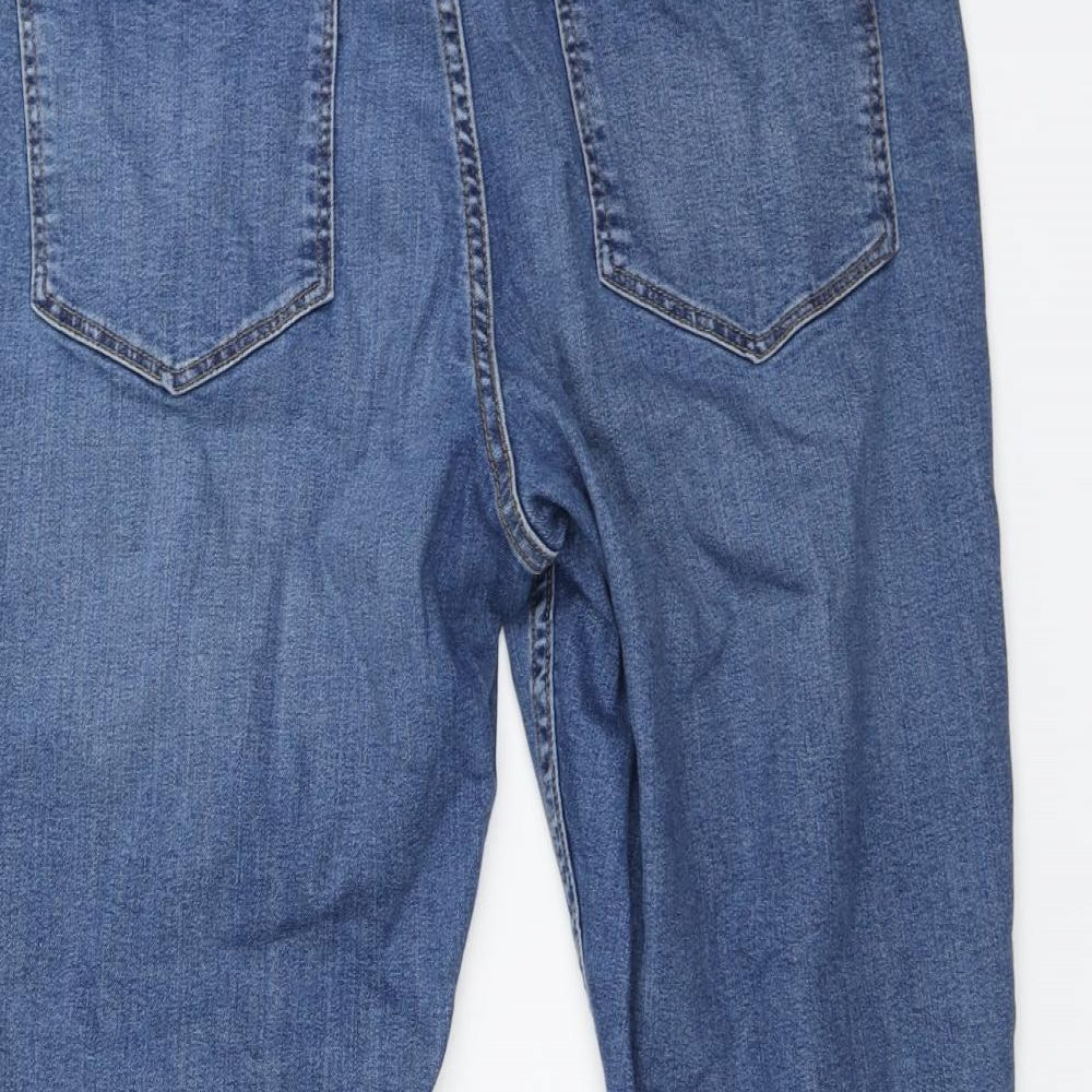New Look Womens Blue   Cropped Jeans Size 16 L24 in
