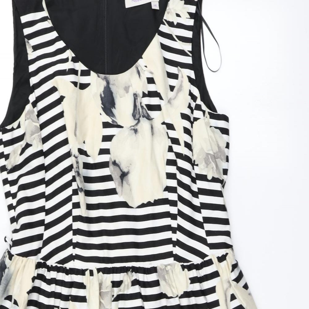 Pepperberry Womens Multicoloured Striped  Fit & Flare  Size 14