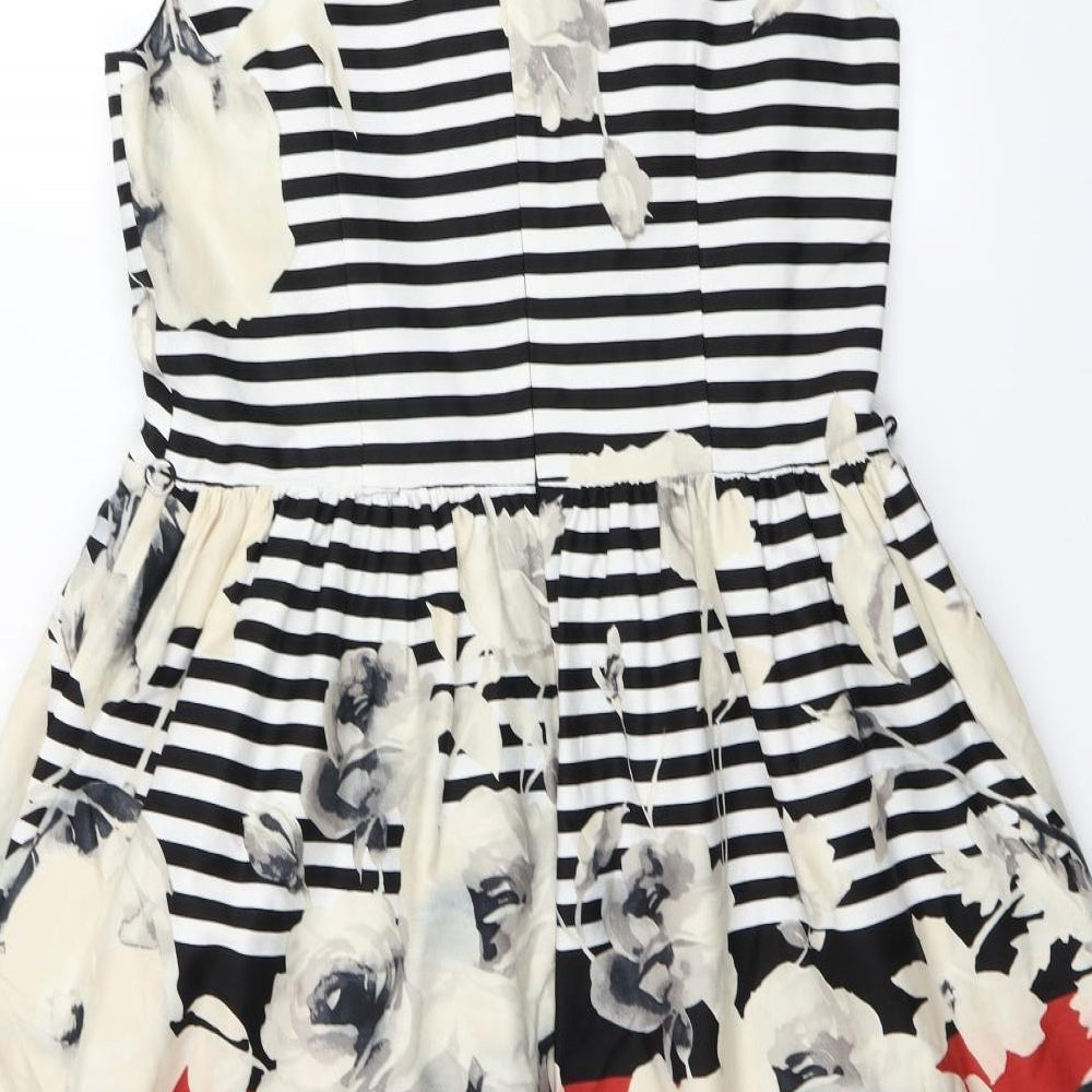 Pepperberry Womens Multicoloured Striped  Fit & Flare  Size 14