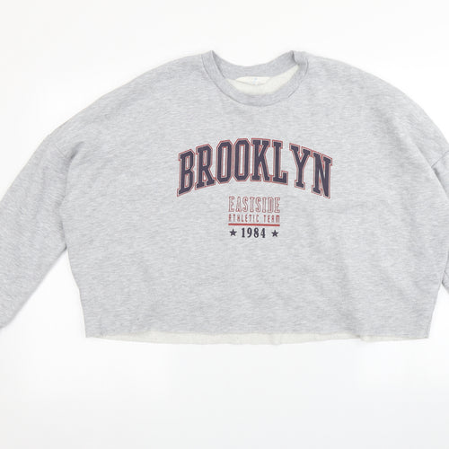 Primark Womens Grey   Pullover Jumper Size M  - Brooklyn