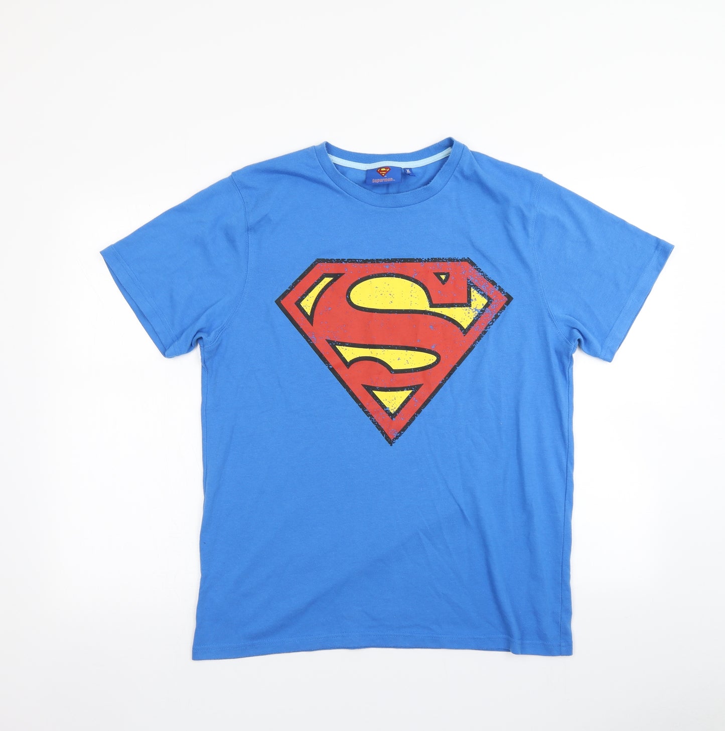 Superman Mens Blue    T-Shirt Size XL