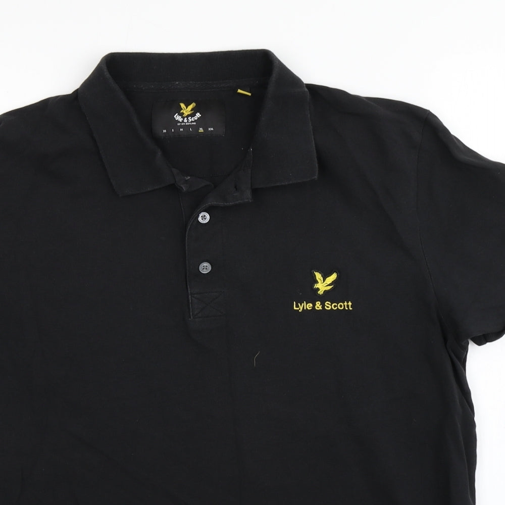lyle and scott Mens Black    Polo Size XL
