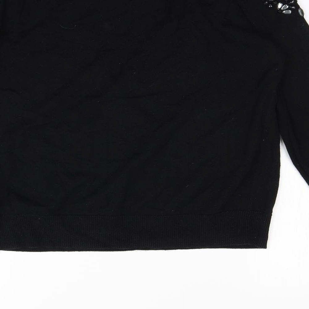 F&F Womens Black   Pullover Jumper Size 12