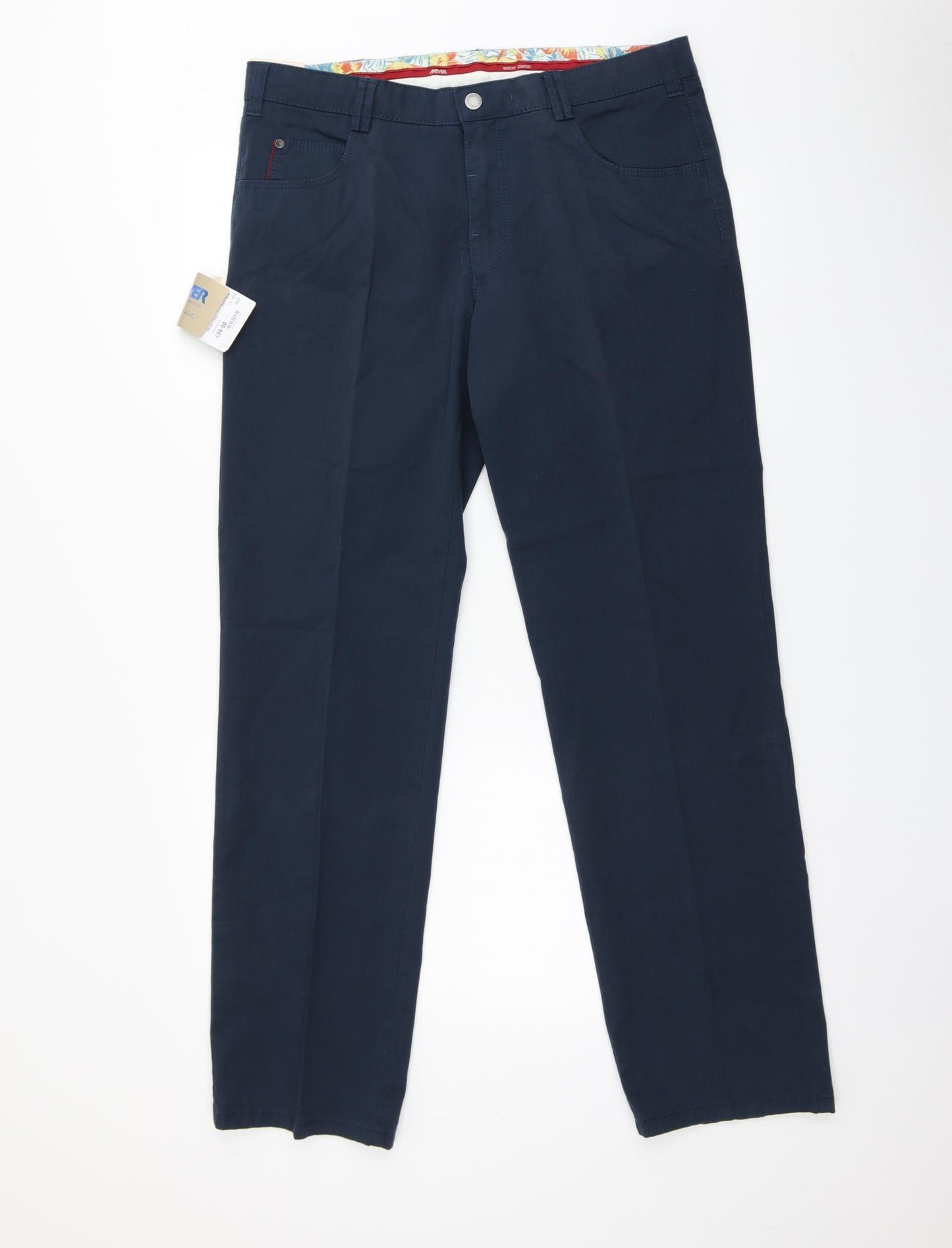 Meyer Mens Blue   Trousers  Size 36 in L32 in