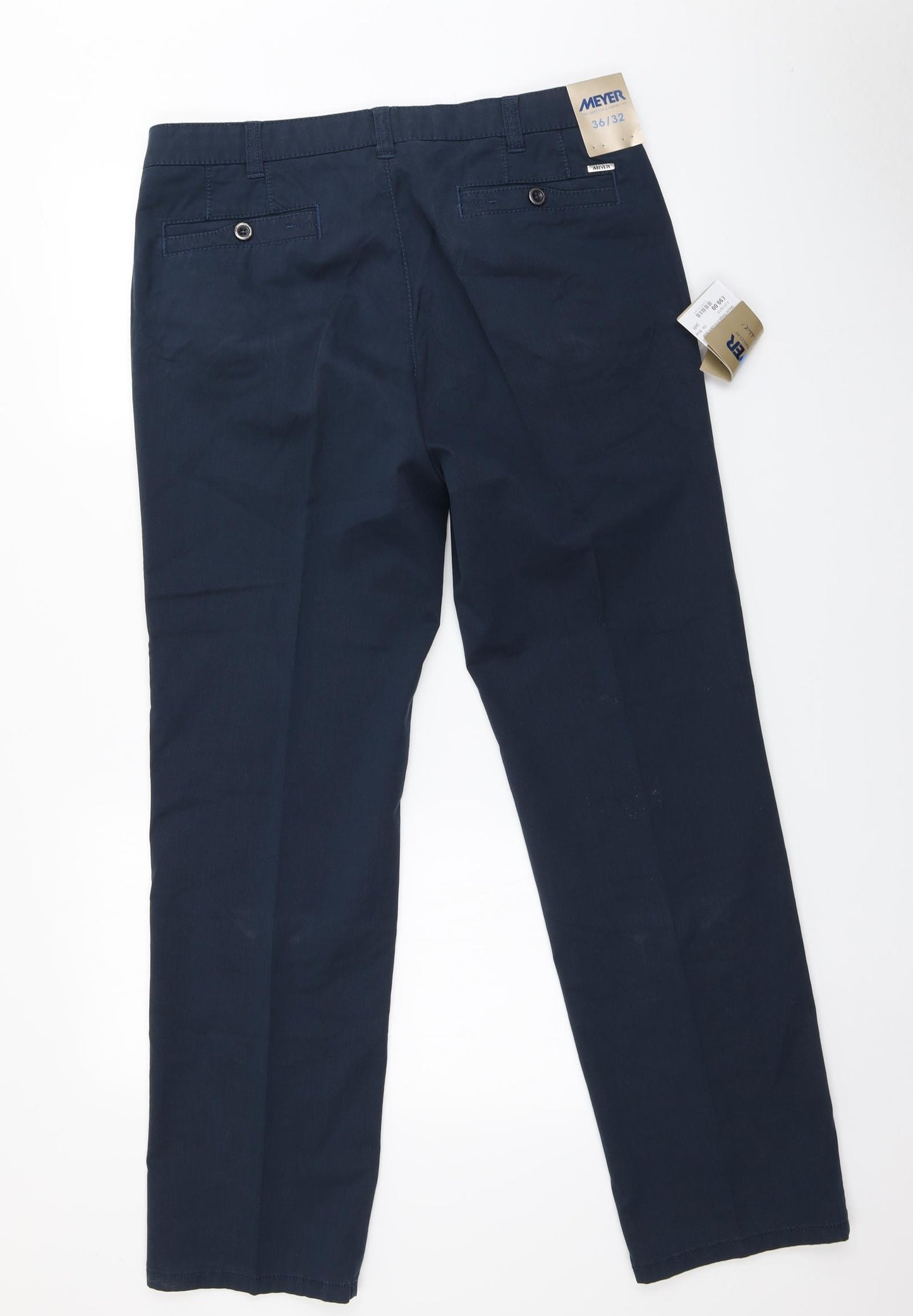 Meyer Mens Blue   Trousers  Size 36 in L32 in